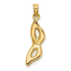10K 3-D Beveled Masquerade Mask Charm