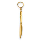 10K 3-D  Trowel Garden Tool Charm