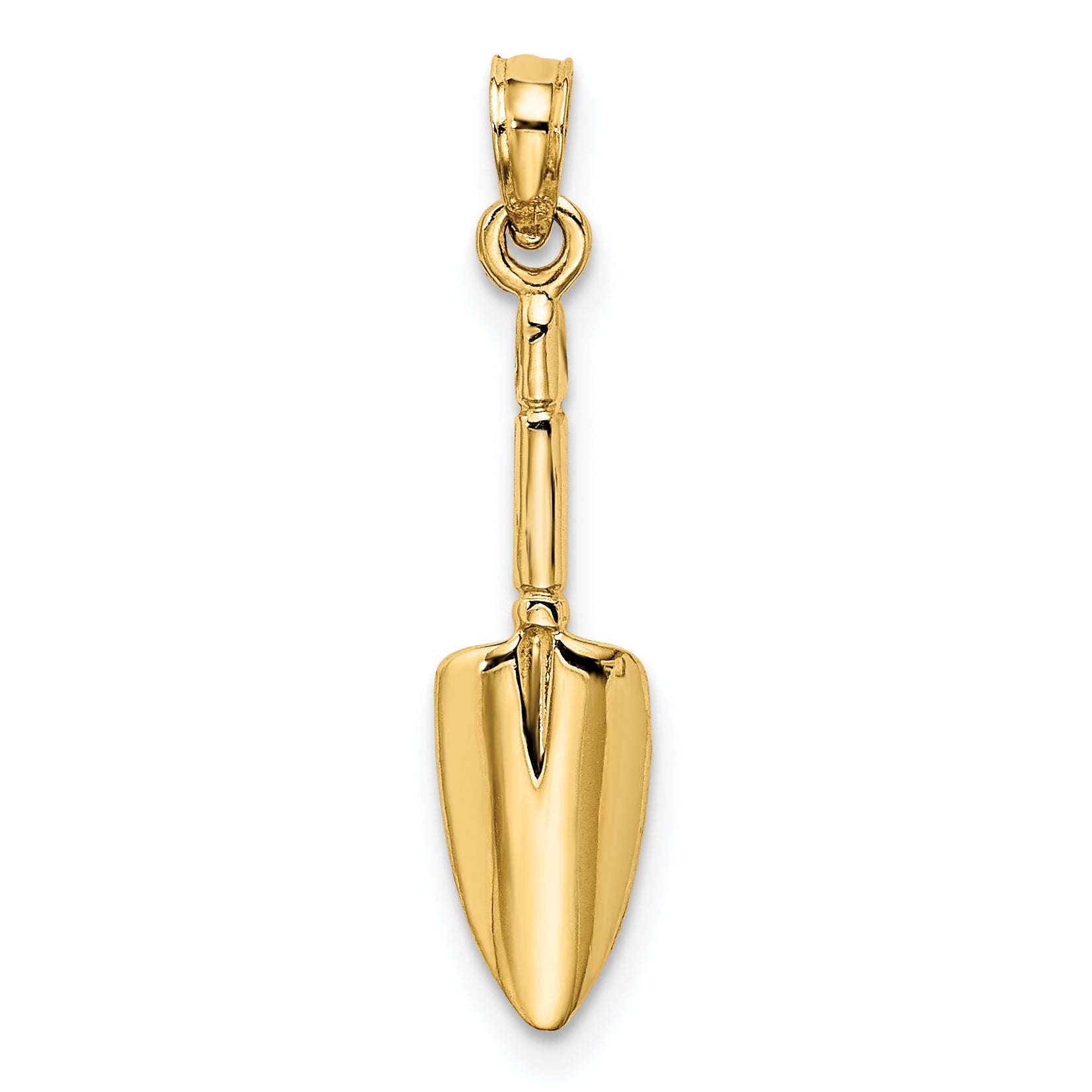 10K 3-D  Trowel Garden Tool Charm