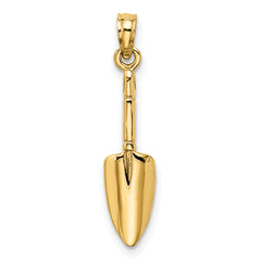 10K 3-D  Trowel Garden Tool Charm