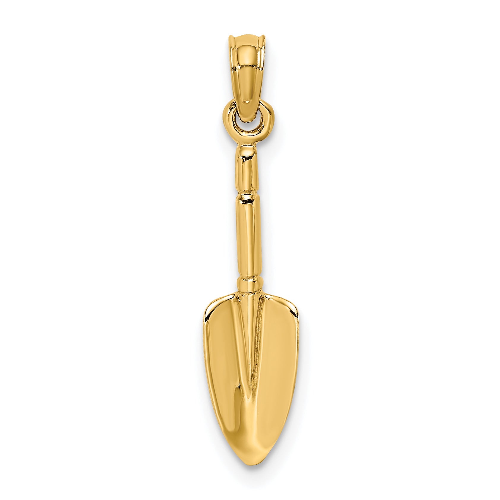 10K 3-D  Trowel Garden Tool Charm Main image