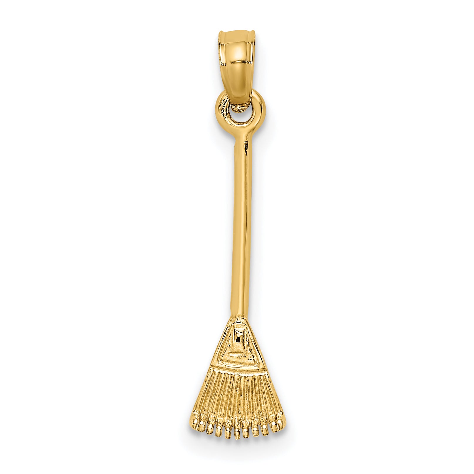 10K 3-D Leaf Rake Garden Tool Charm Main image