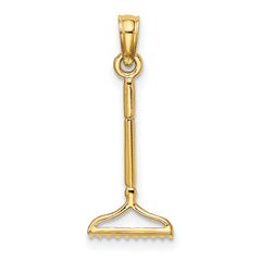 10K 3-D Landscape Rake Garden Tool Charm