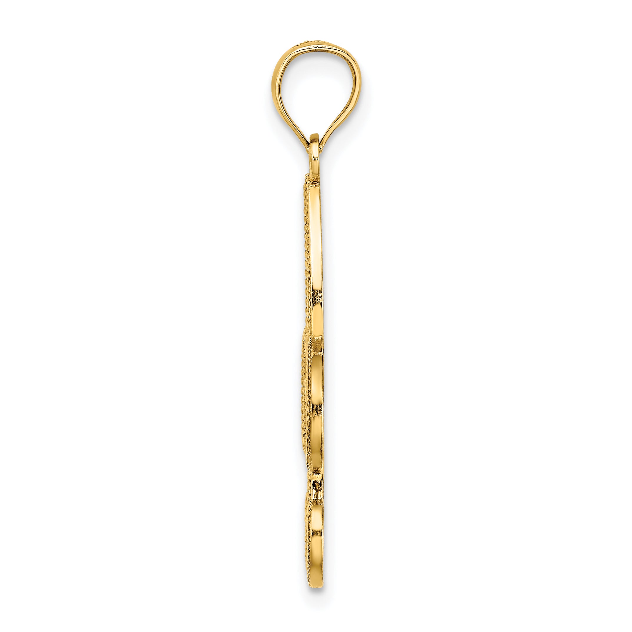 10k Fleur De Lis Pendant