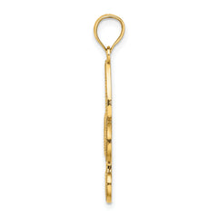 10k Fleur De Lis Pendant