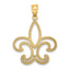 10k Fleur De Lis Pendant