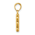 10K None 3-D Hashtag Charm - view 2