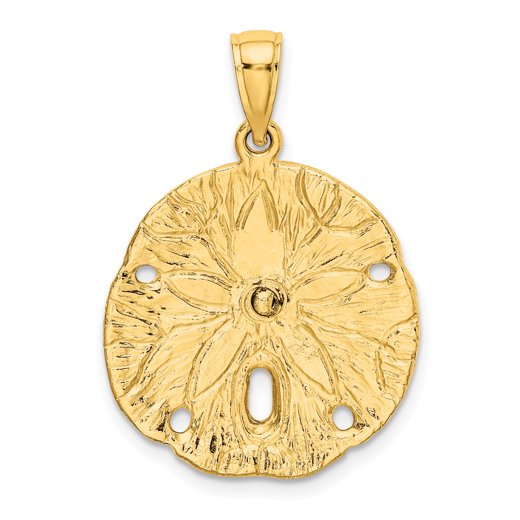 10K Sand Dollar w/ Starfish Charm
