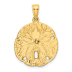 10K Sand Dollar w/ Starfish Charm