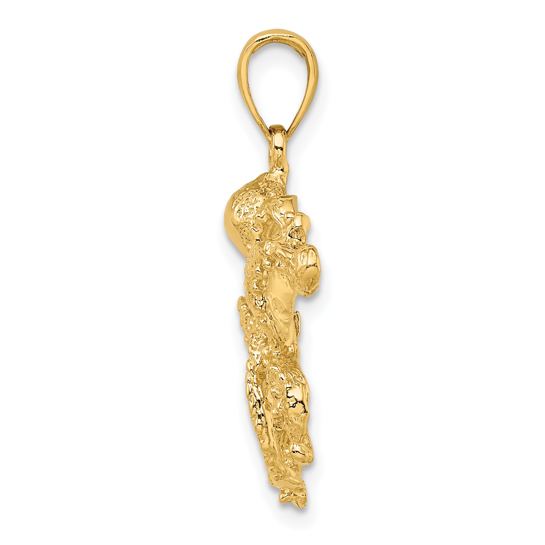 10K 2-D and Textured Octopus Charm Secondary image