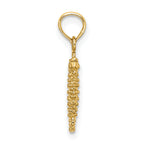 10K 3-D Mini Seahorse Charm