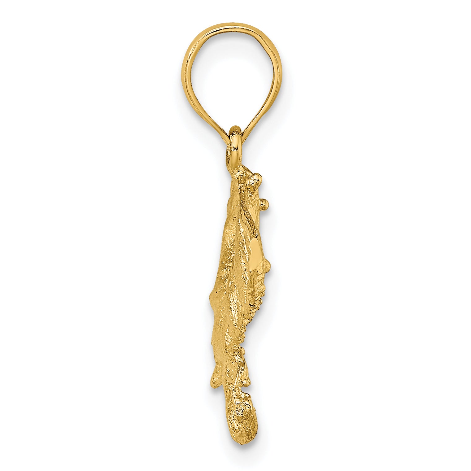 10K 2-D Stingray Charm Secondary image