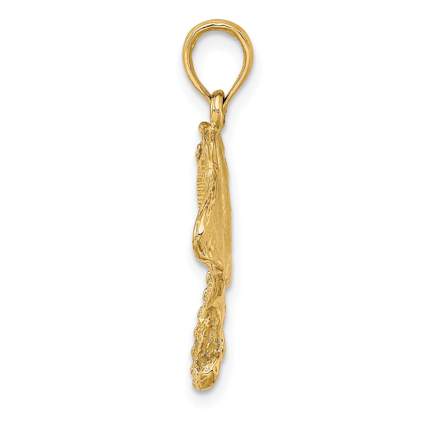 10K 2-D Stingray Charm Secondary image