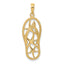 10K Multi Starfish Flip-Flop Charm