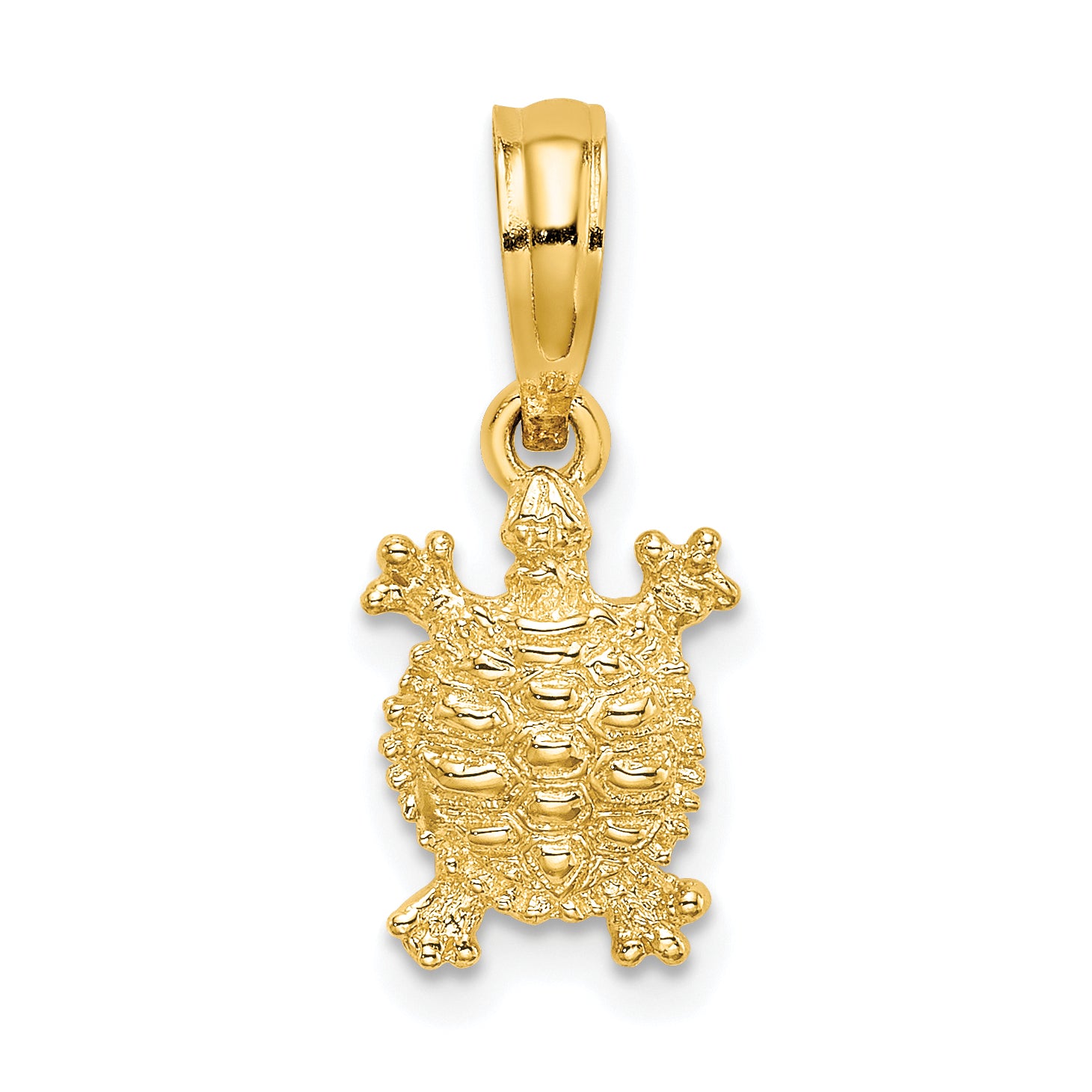 10K 2-D Land Turtle Charm Main image