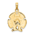 10K Textured Sand Dollar Charm