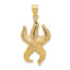 10K Textured Starfish Charm