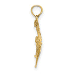 10K None Cut-Out Angelfish Charm - view 2