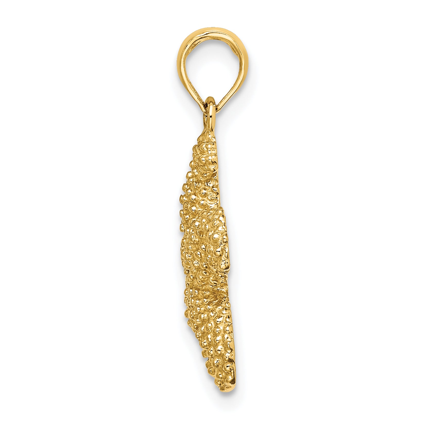 10K 2-D Puffed Starfish Charm Secondary image