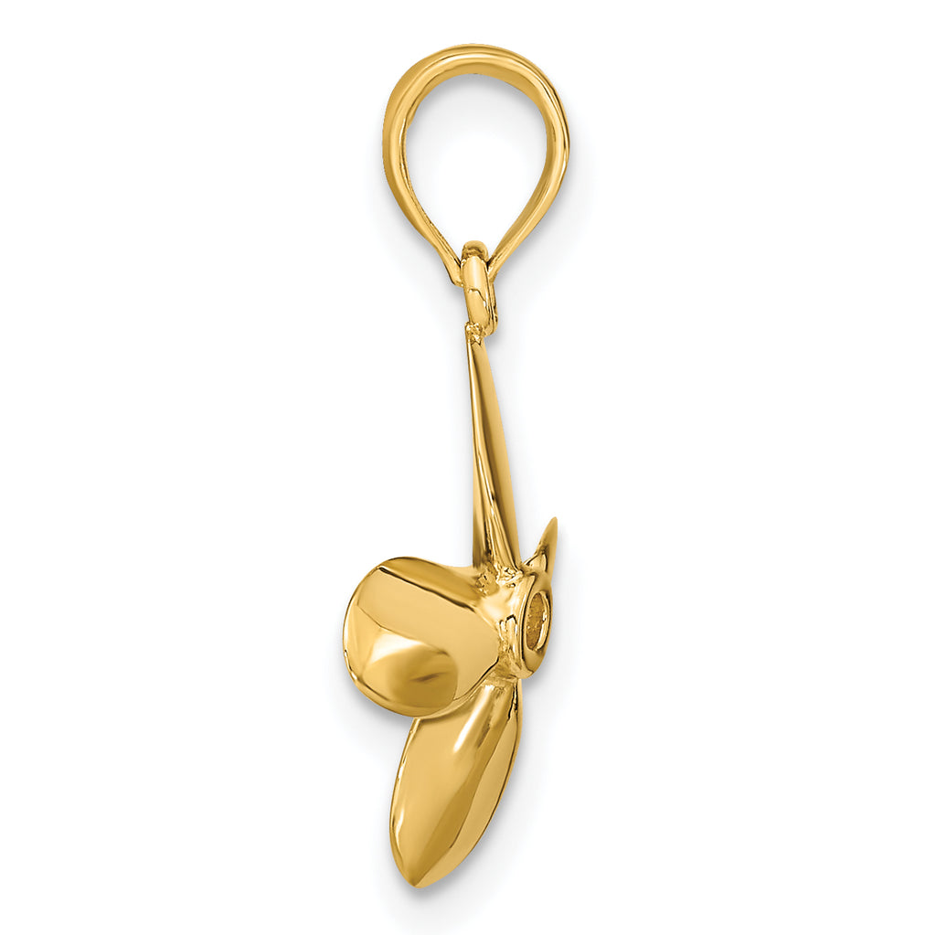 10K 3-D w/ 4 Blades Propeller Charm