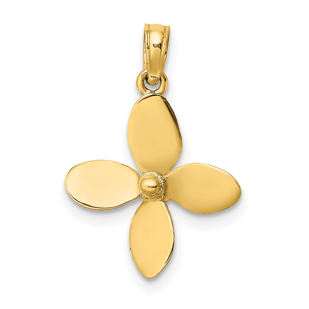 10K 3-D w/ 4 Blades Propeller Charm