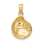 10K Clam Shell Charm