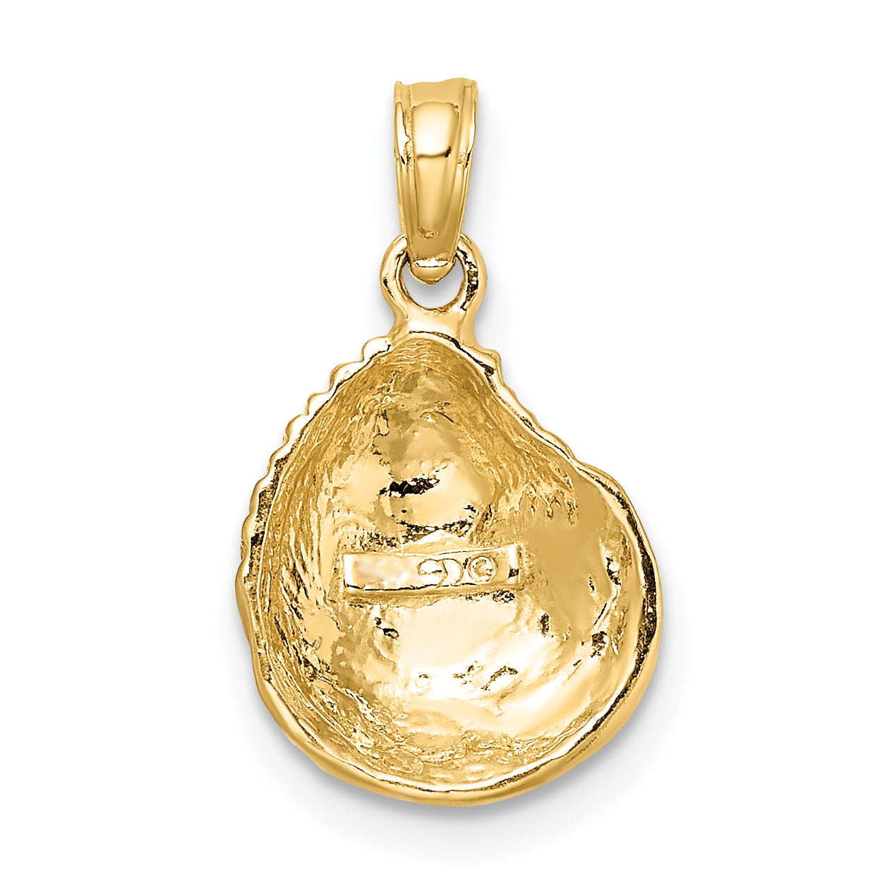 10K Clam Shell Charm