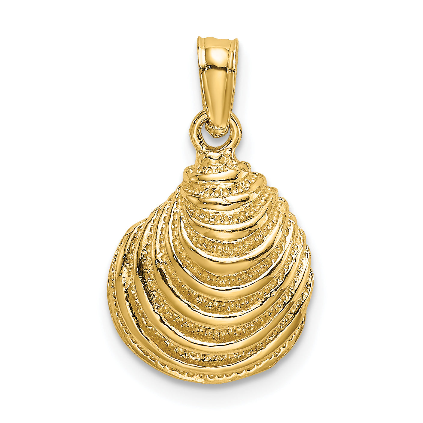10K Clam Shell Charm Main image