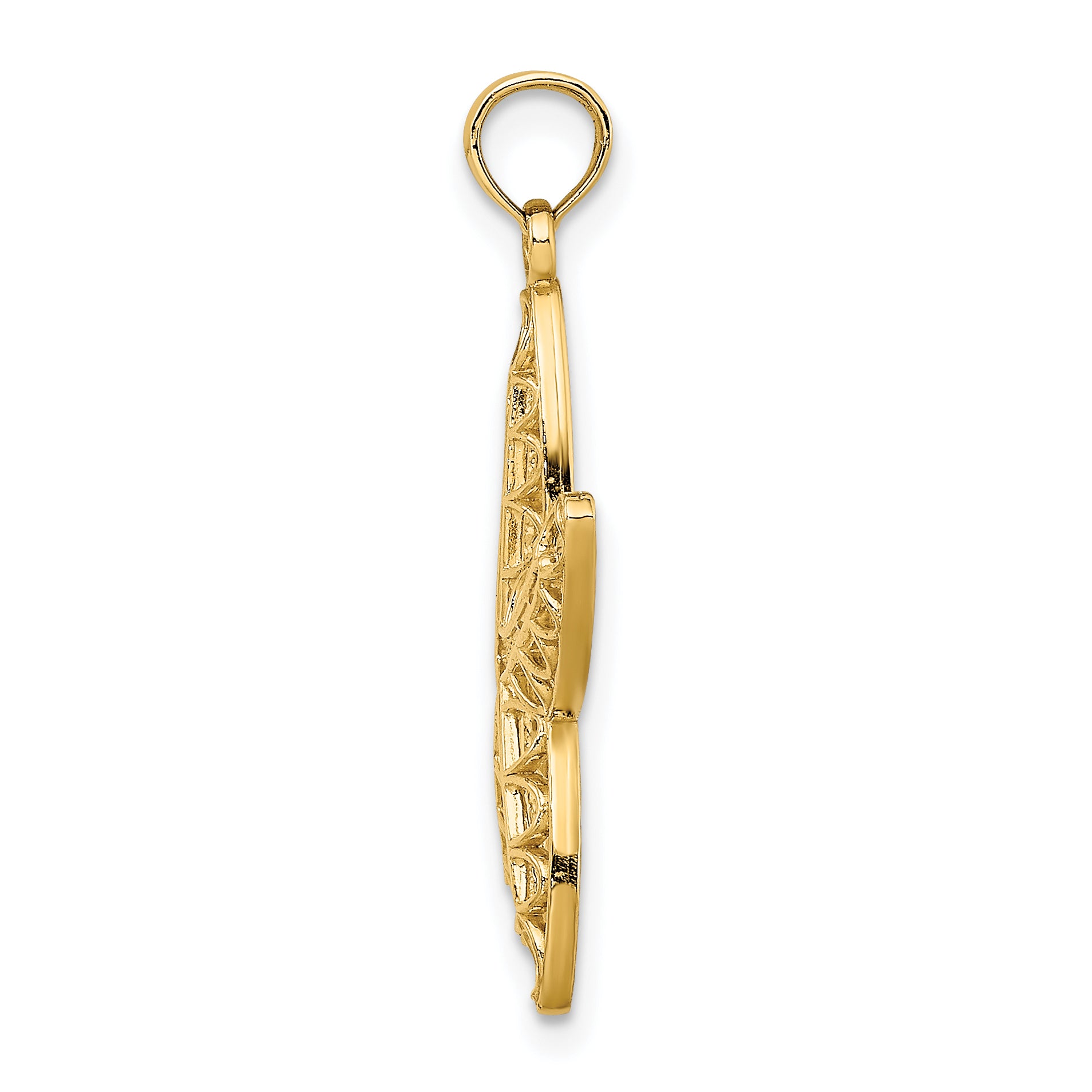 10K Cut-Out Starfish Charm Secondary image
