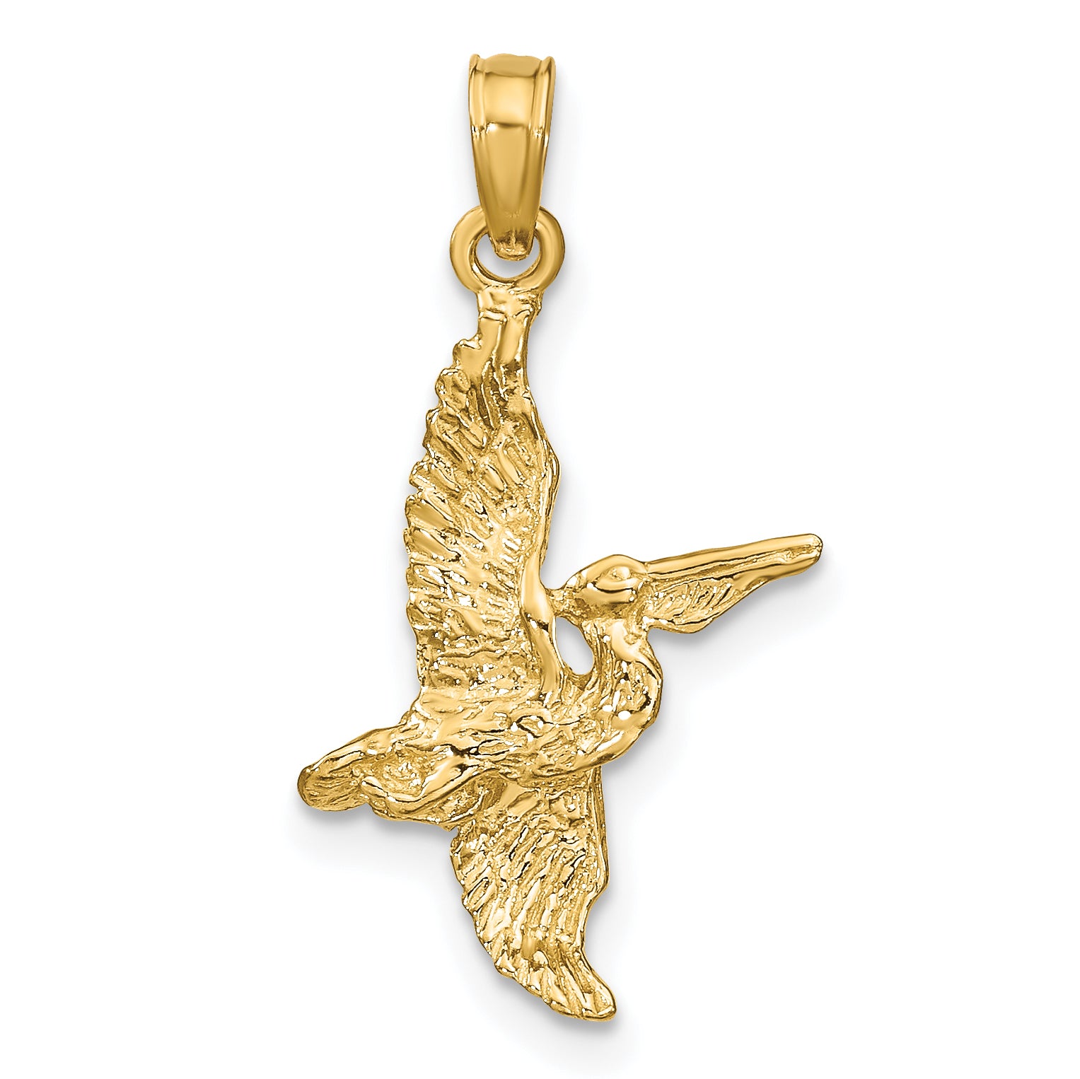 10K 3-D Pelican Flying Charm Main image