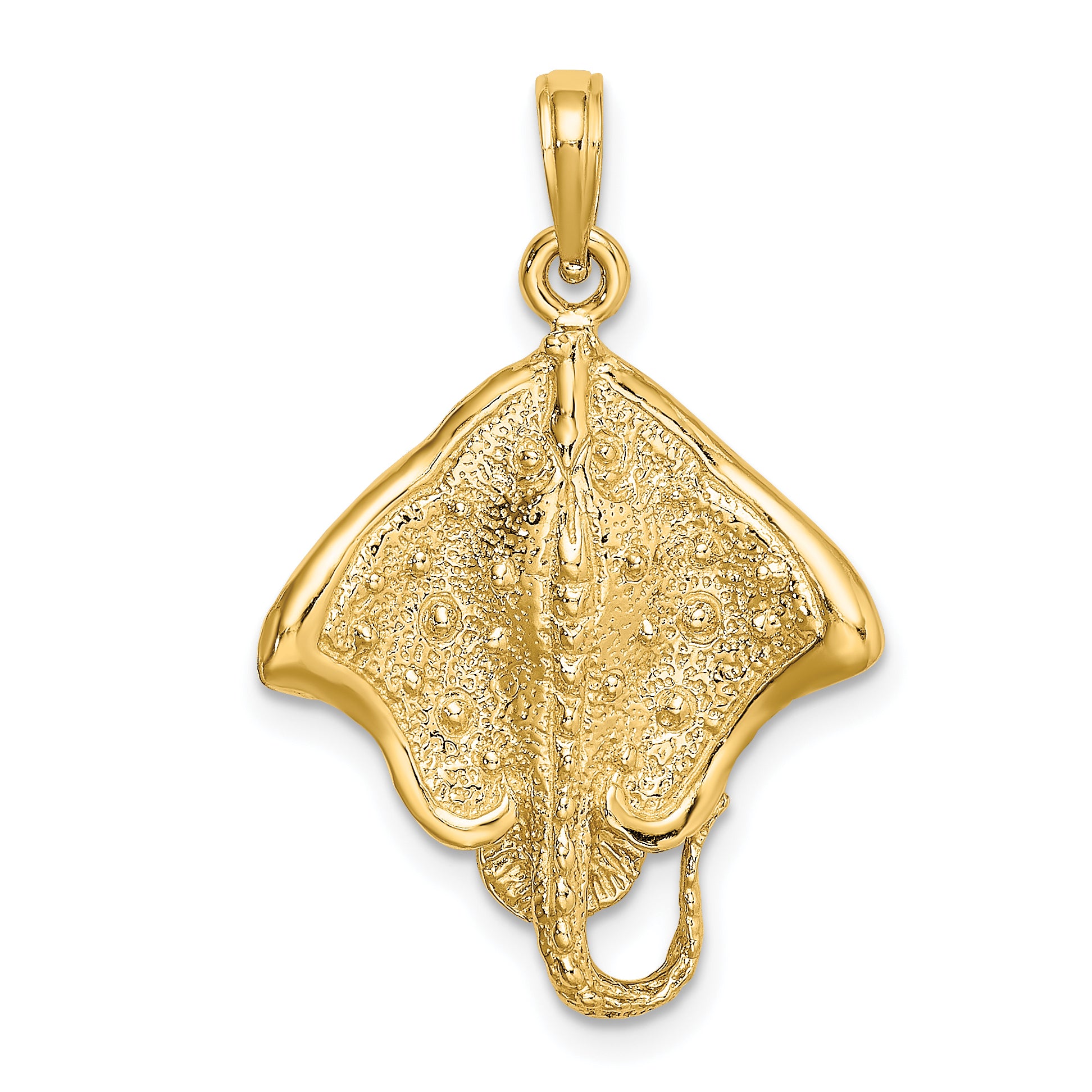 10K Stingray W/ Polished Edge Charm Main image