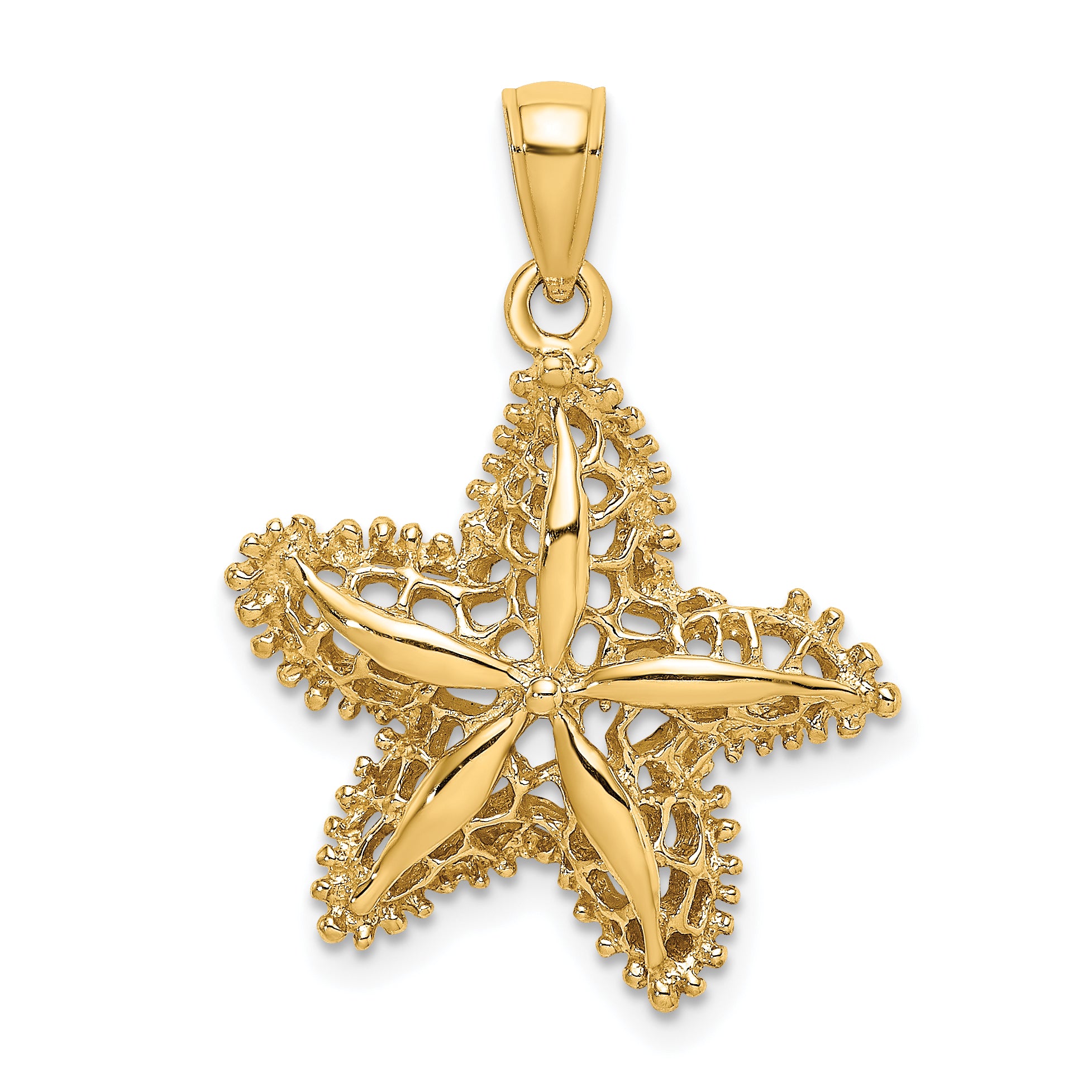 10k Starfish Filigree Charm Main image