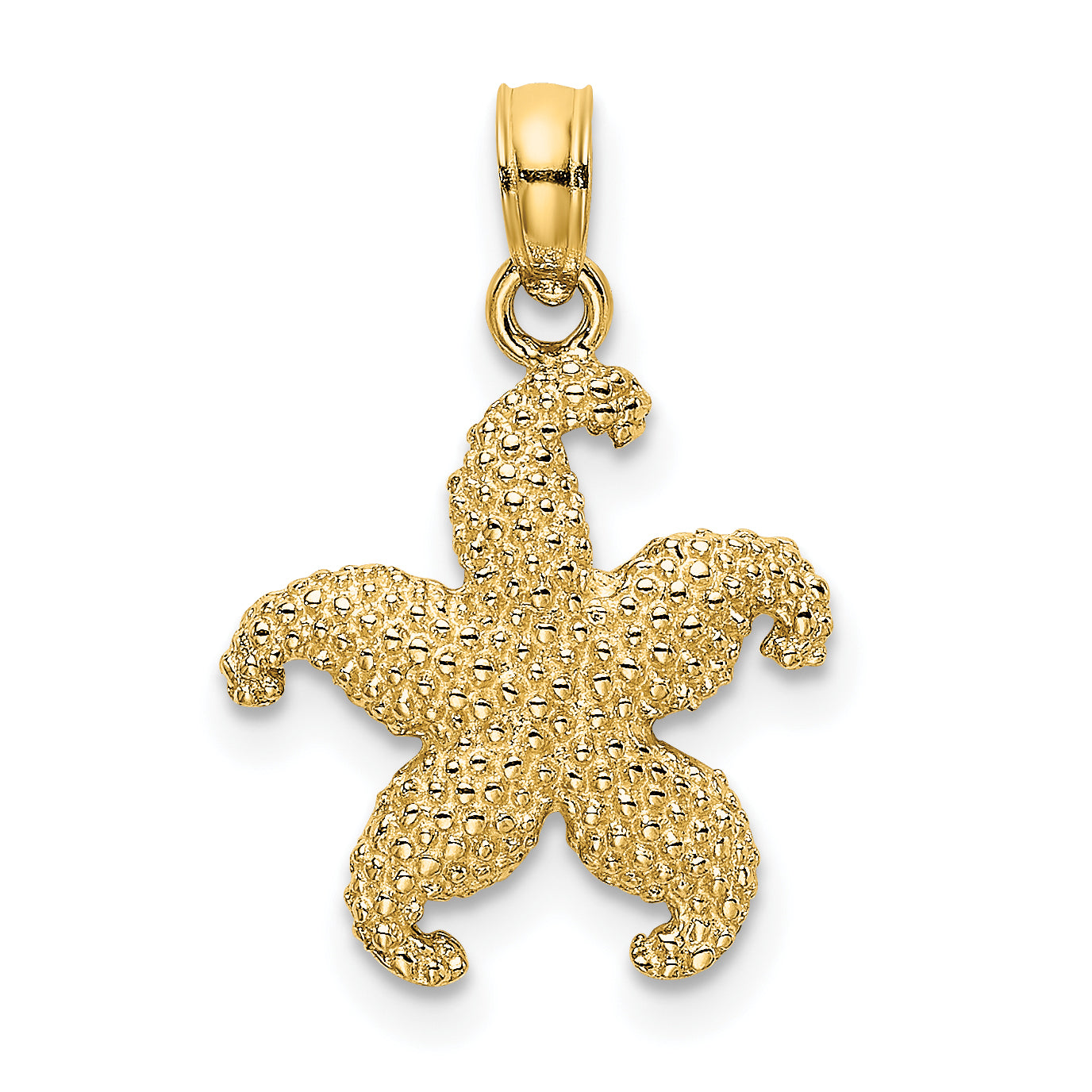 10K Puffed Starfish Charm Main image