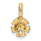 10K Mini Sand Dollar w/ Fixed Bail Charm