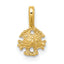 10K Mini Sand Dollar w/ Fixed Bail Charm