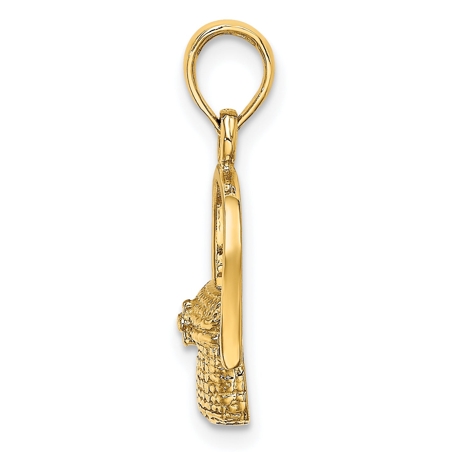10K 2-D Nantucket Basket Charm Secondary image