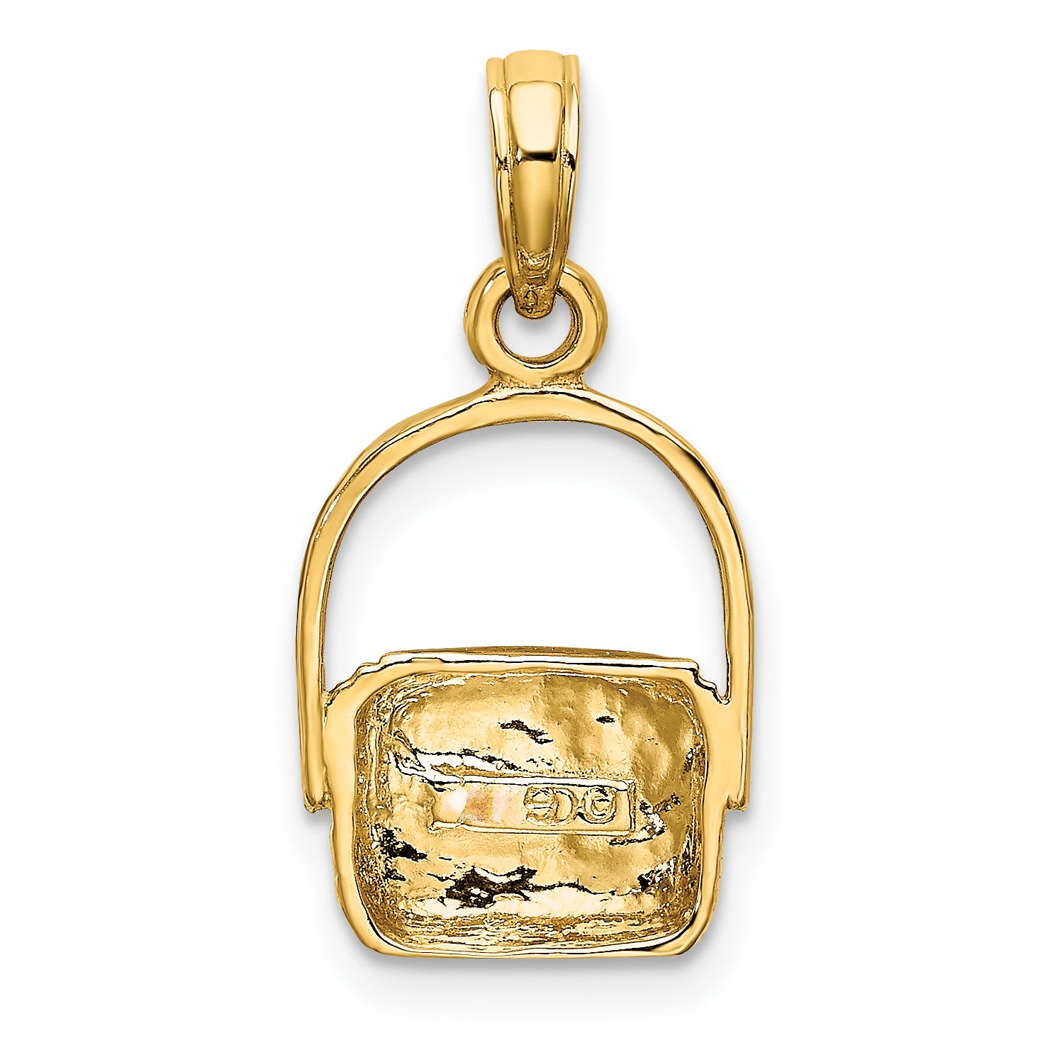 10K 2-D Nantucket Basket Charm