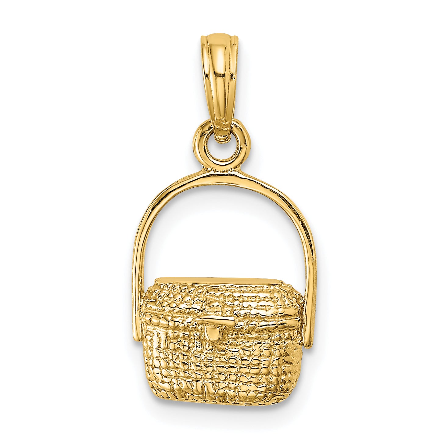 10K 2-D Nantucket Basket Charm Main image