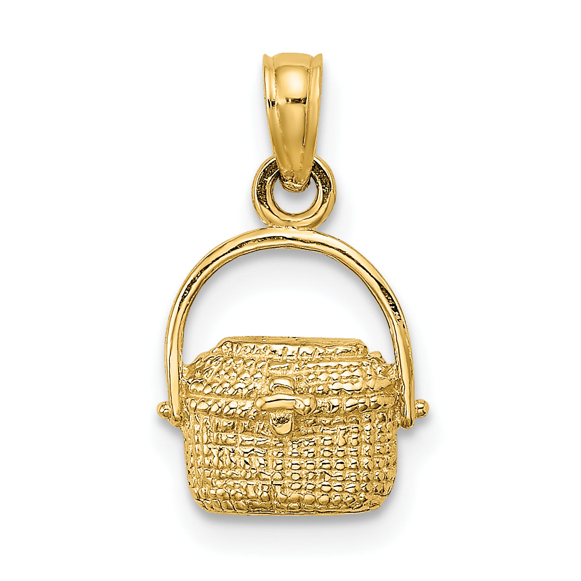 10K 2-D Nantucket Basket Charm Main image