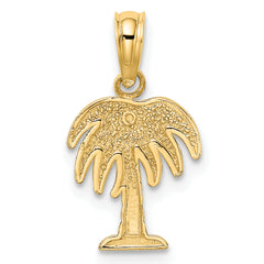 10K Charleston Palm Tree Charm