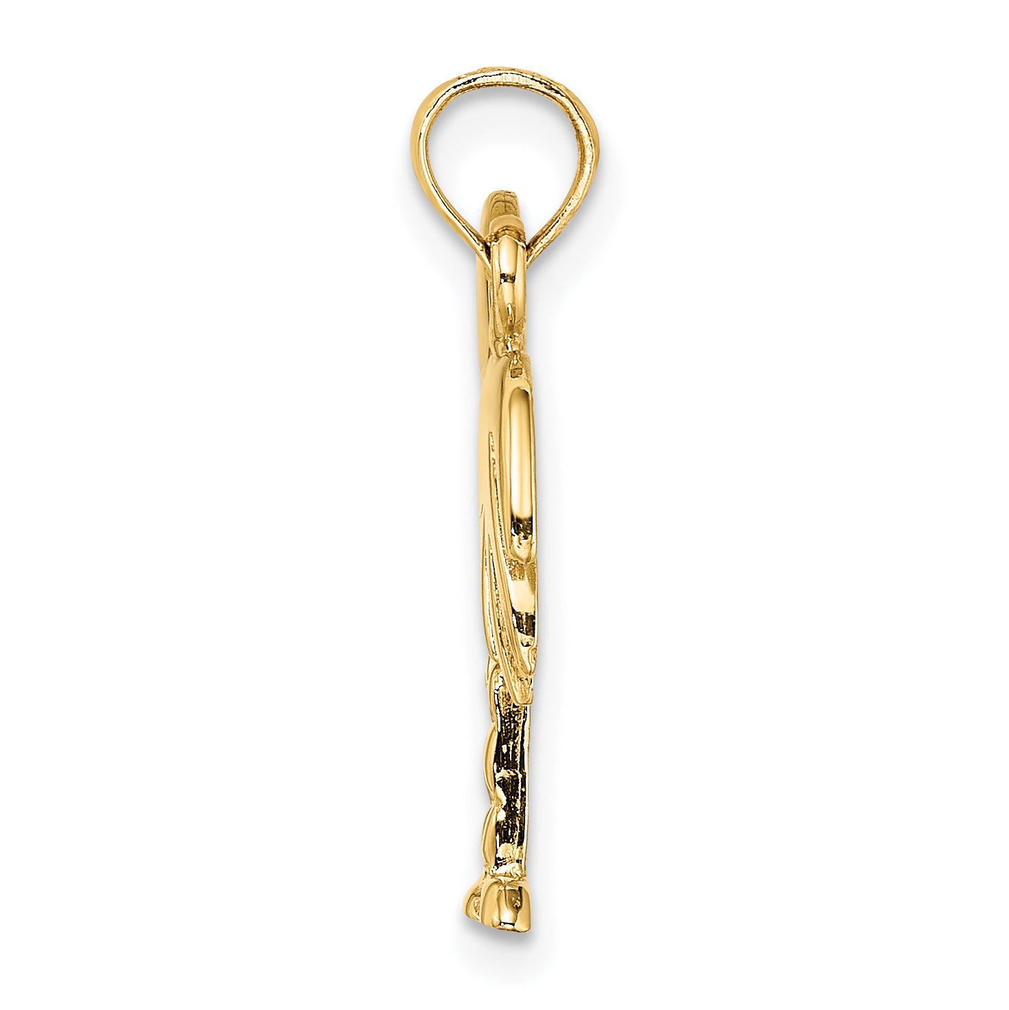 10K Polished Charleston Palm Tree Charm Secondary image
