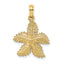 10K Beaded Starfish Charm