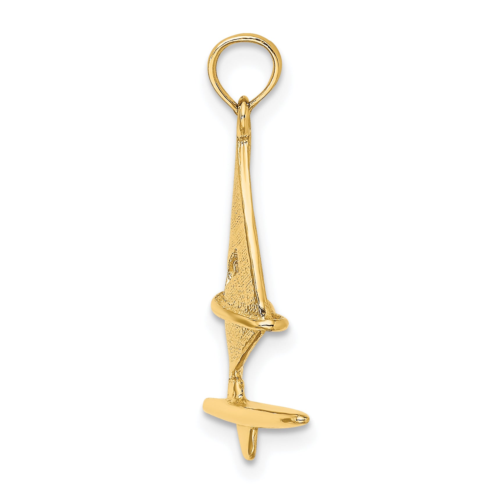 10K 3-D Textured Windsail Surfing Board Charm Secondary image