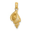 10K 3-D Mini Precious Wentletrap Shell Charm