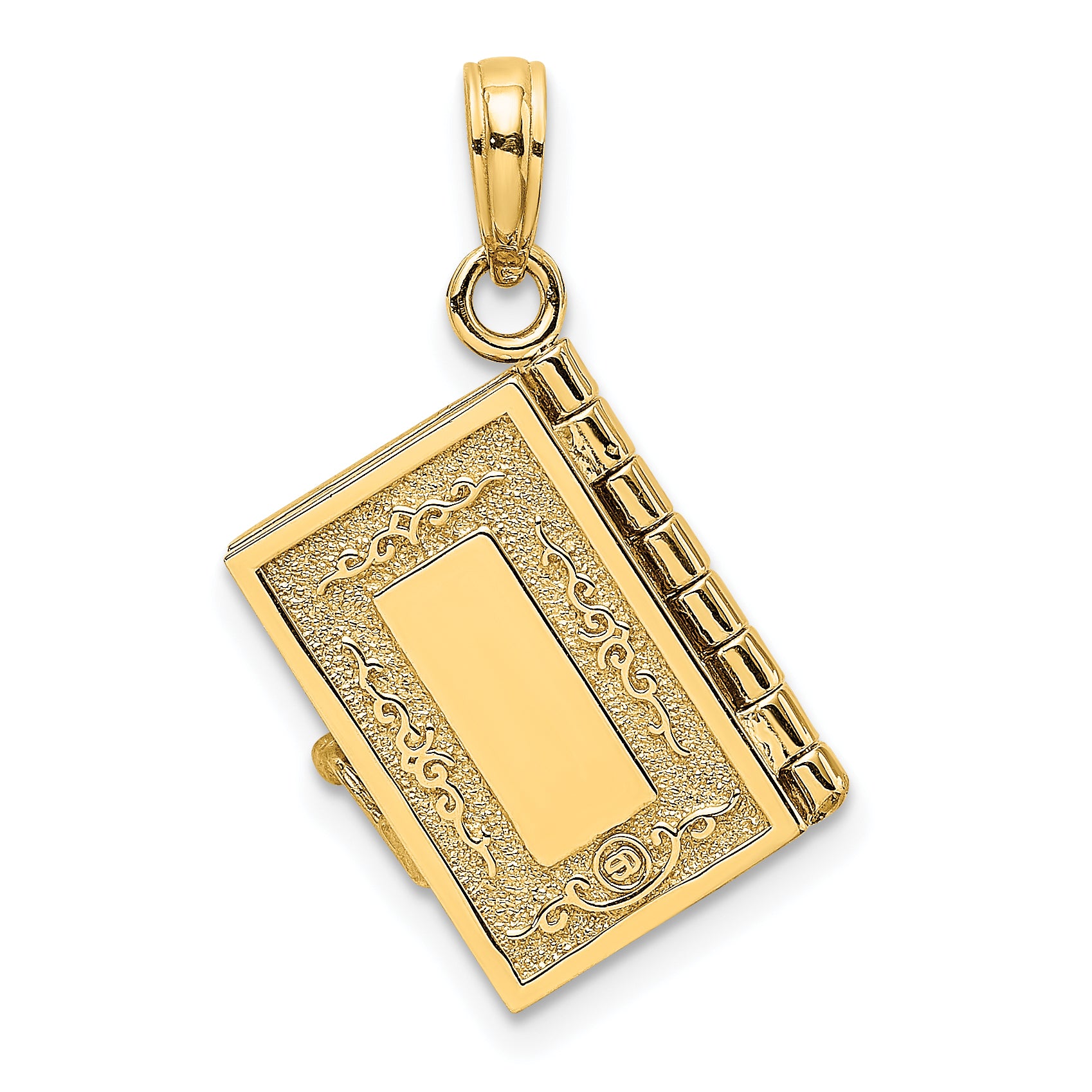10K None 3-D Moveable Pages Holy Bible w/ Lords Prayer Charm - view 4
