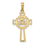 10K Claddagh Cross Charm