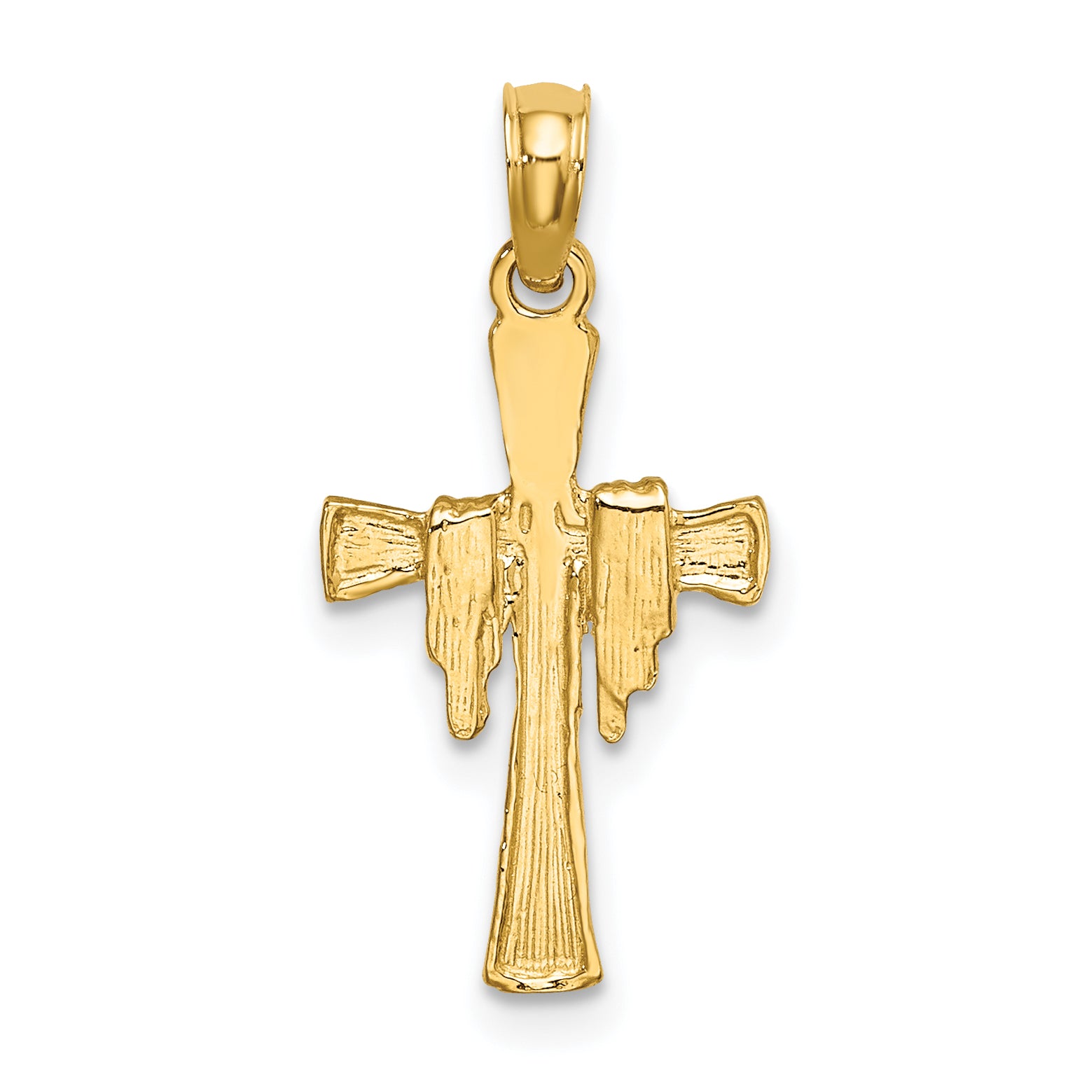 10K Cross w/ Drape Charm