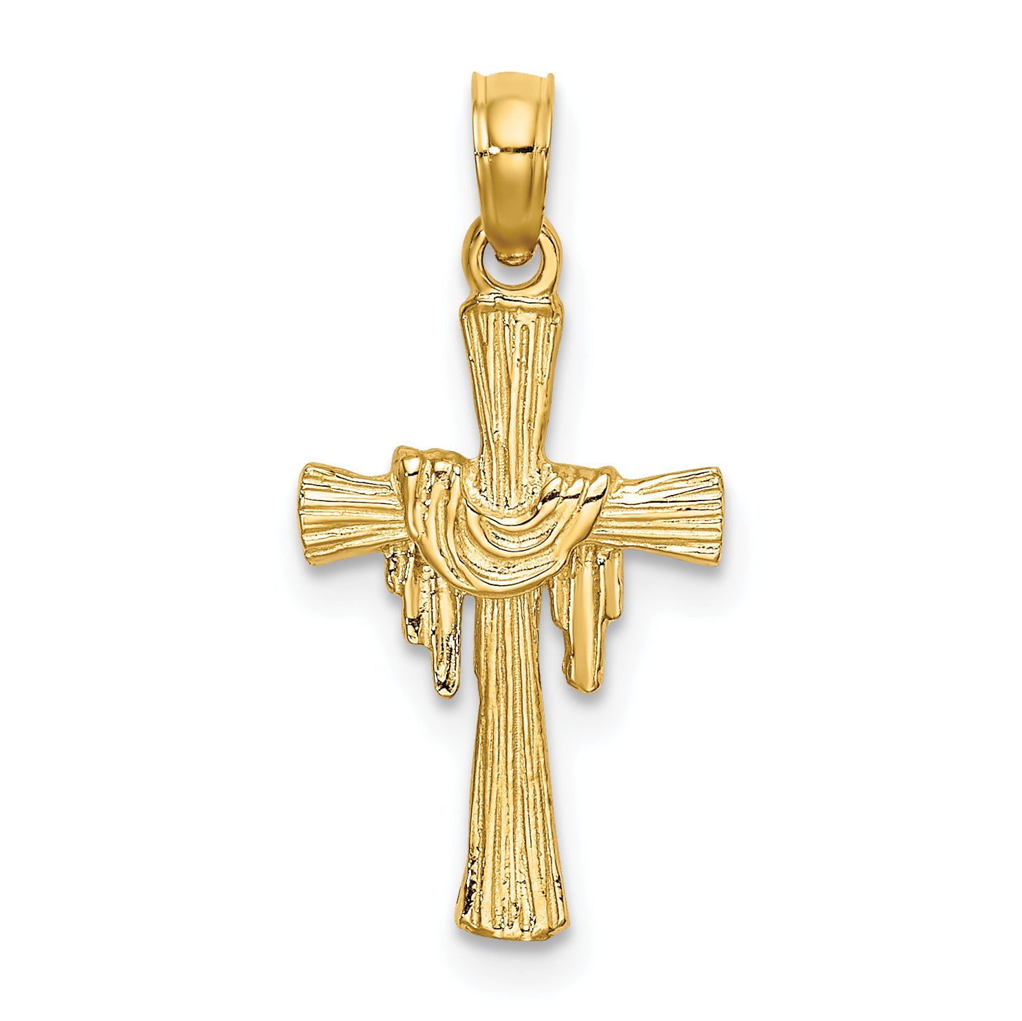 10K Cross w/ Drape Charm Main image