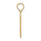 10K Cut-Out Delicate Cross Charm