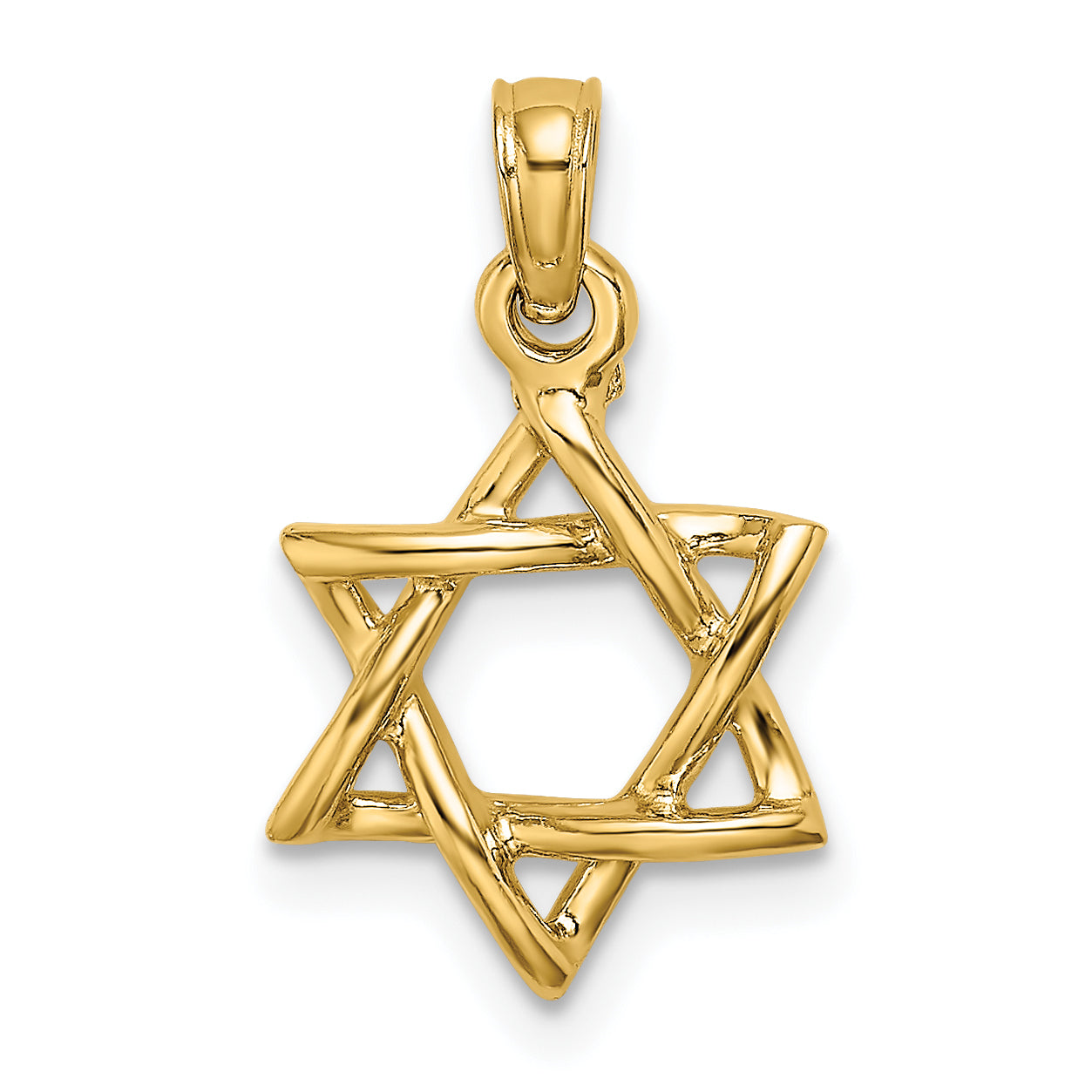 10K Polished Star Of David Charm Main image